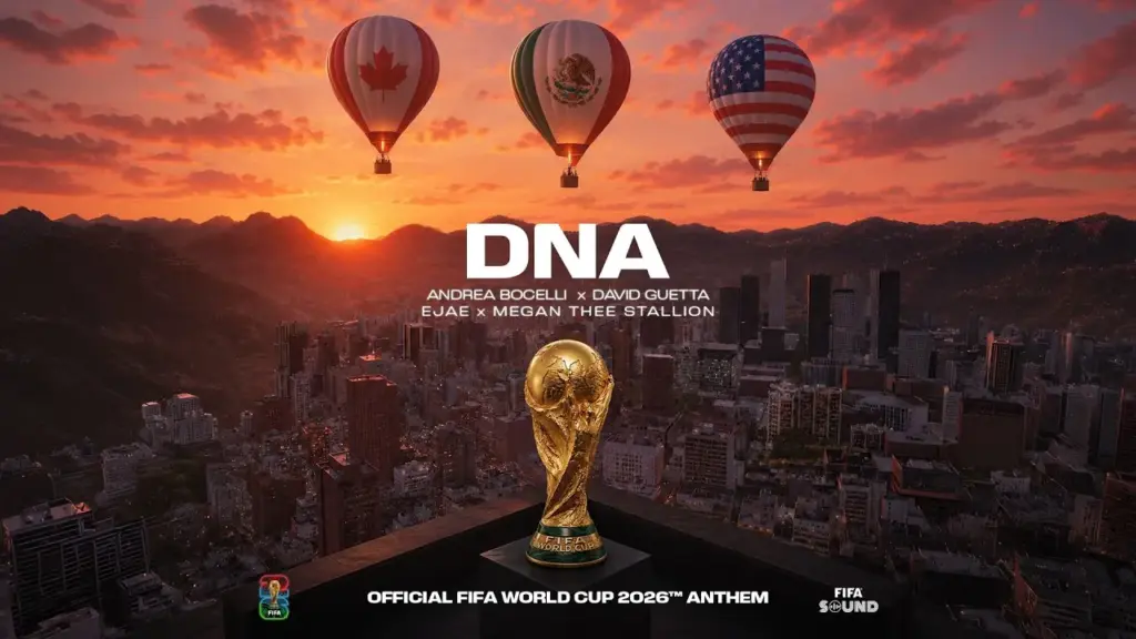 FIFA Andrea Bocelli, David Guetta, EJAE, Megan Thee Stallion DNA (FIFA World Cup 2026™) Music Video Mp3 Download